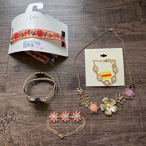 Flower floral lovers fashion jewelry lot bundle